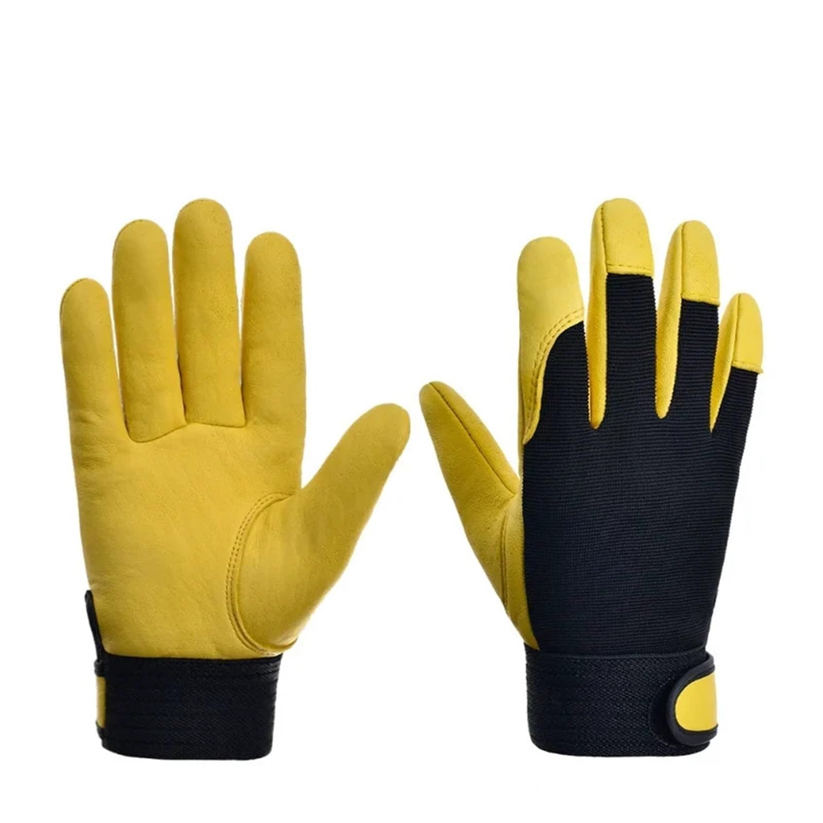 Guantes de trabajo de soldadura, Guantes de trabajo for soldar de piel de vacuno, multicolor, varios tamaños(Grijs,XXL)