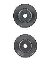 Vista 4 de QWORK - Poleas de correa de una ranura, de 2.45 pulgadas de diámetro exterior y 1 pulgada de diámetro interior, sección de correa A, hierro fundido