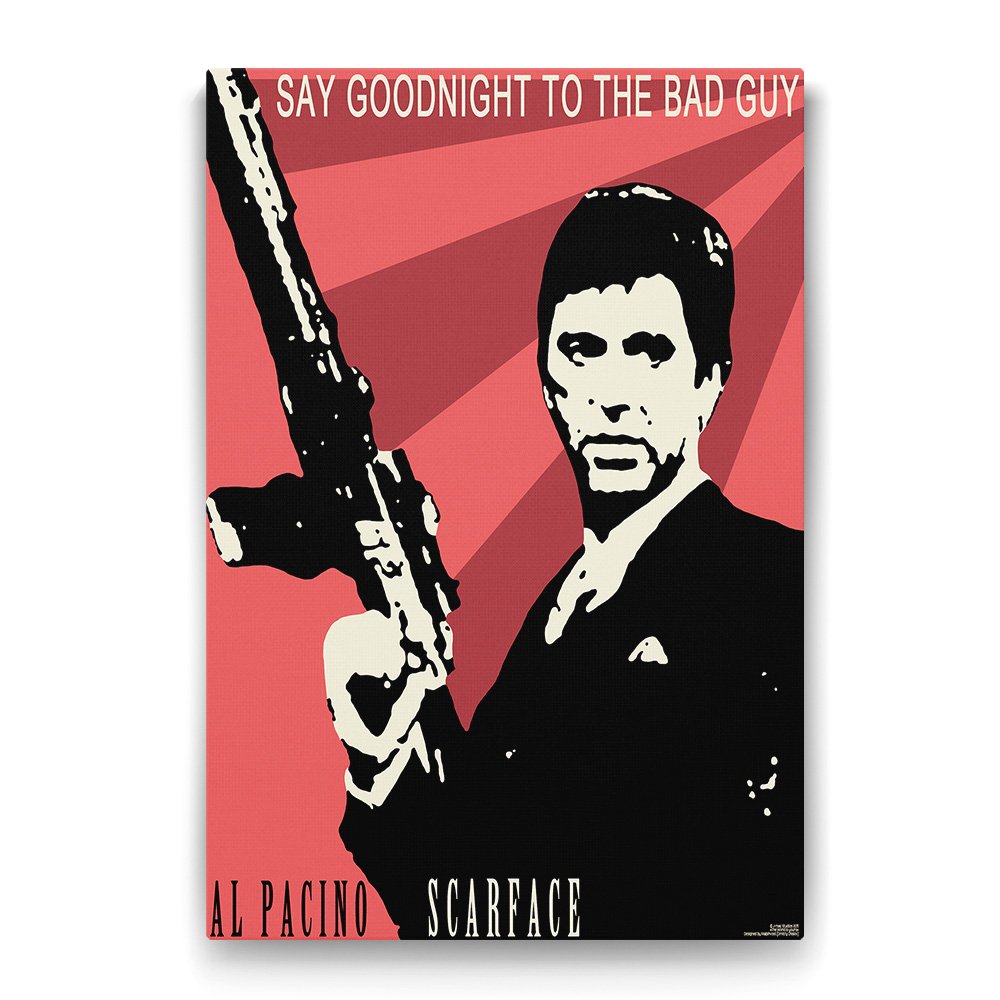 Al Pacino - Scarface Pop Art Tablosu - 70x100cm