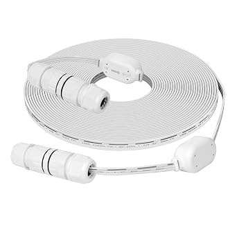 Lepro Permanent Lights Accessories Only Splice Kit with 20ft Extension Cable and 2 Built in Data Booster/Signal Amplifier, Compatible with Lepro E1 and EE1 Outdoor Lights