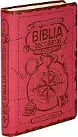 Bíblia das Descobertas para Adolescentes NTLH | SBB | A Bíblia das Descobertas para Adolescentes - Capa em couro sintético, pink: Nova Tradução na Linguagem de Hoje (NTLH)