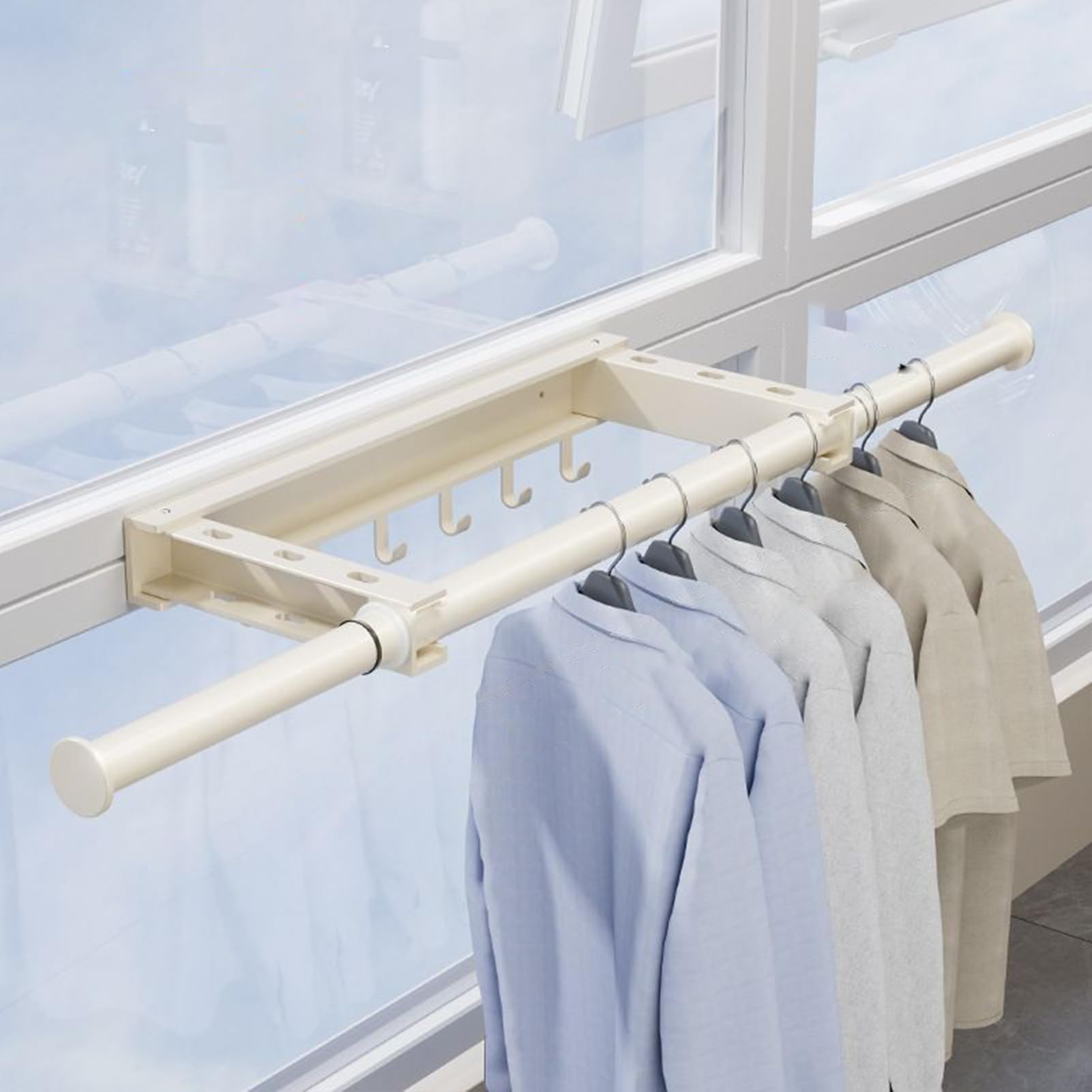 Stendibiancheria Supporto Resistente Appendini, Corda da Stendere,