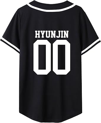 KPOP Skz Baseball Jersey Felix Hyunjin Changbin Jisung Support Tee for Men Women