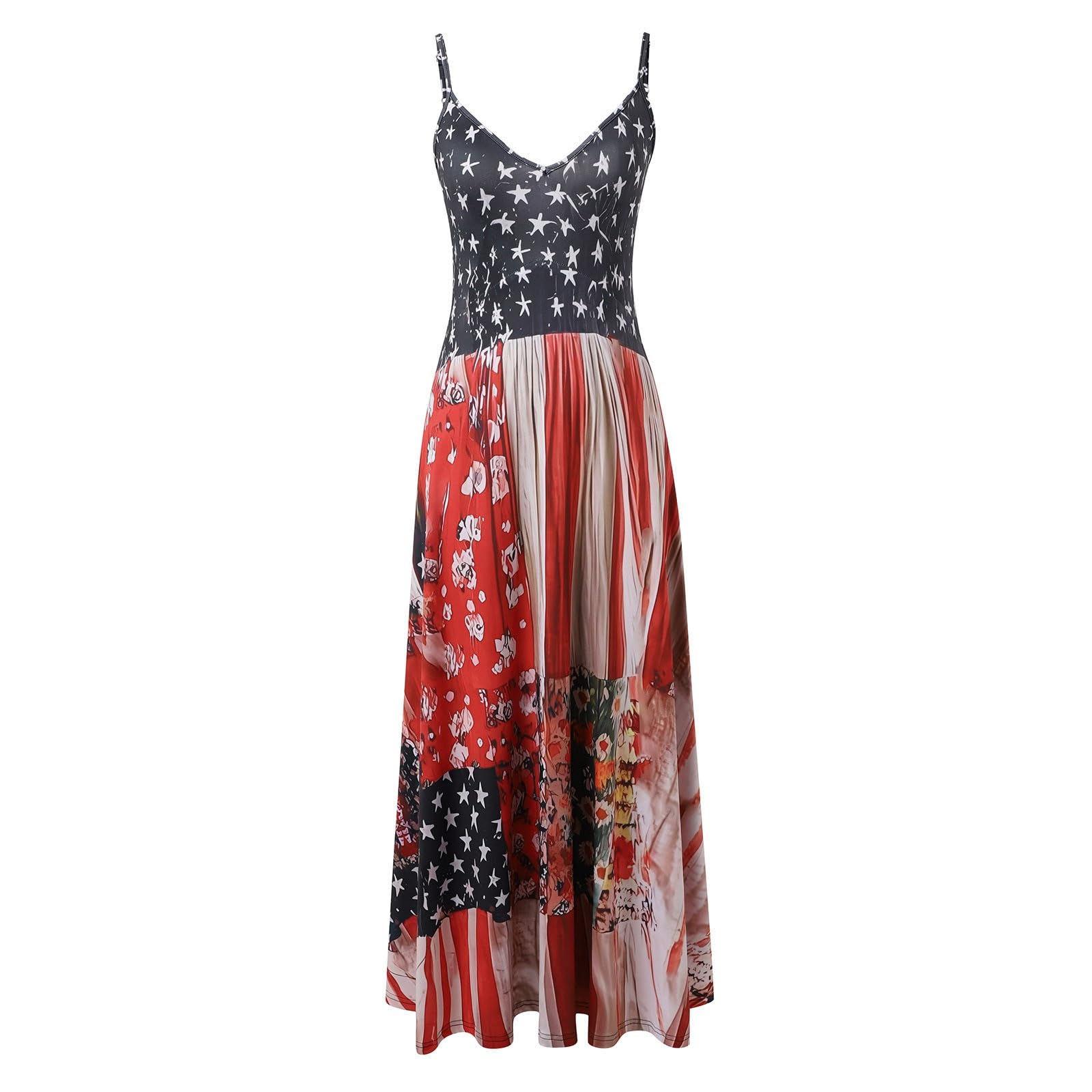Vestido casual de verano con estampado floral, sin mangas, para vacaciones