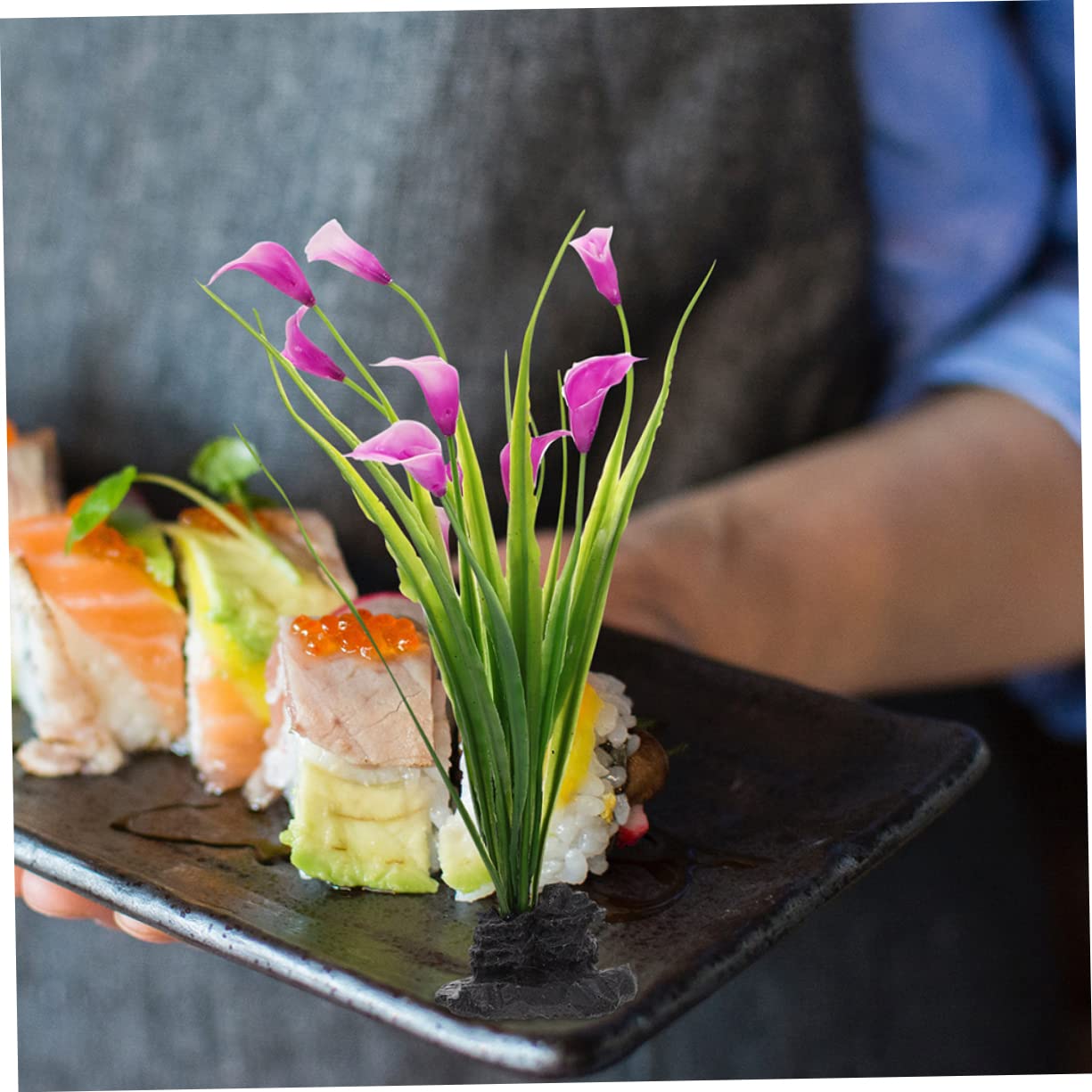 3x Japanische Tischdeko - Künstliche Blumen Für Sushi & Sashimi