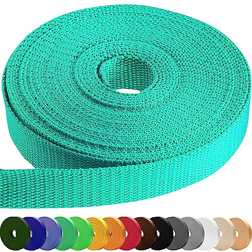 Image of TECEUM 3 /4 inch & 5 /8 inch & 1 inch & 1.5 inch & 2 inch Webbing - 10 25 50 Yards - 40+ Colors - Heavy Duty 1 Inch 1.5 Inch 2 Inch Backpack Straps - Webbing for Outdoors Indoors Crafting DIY