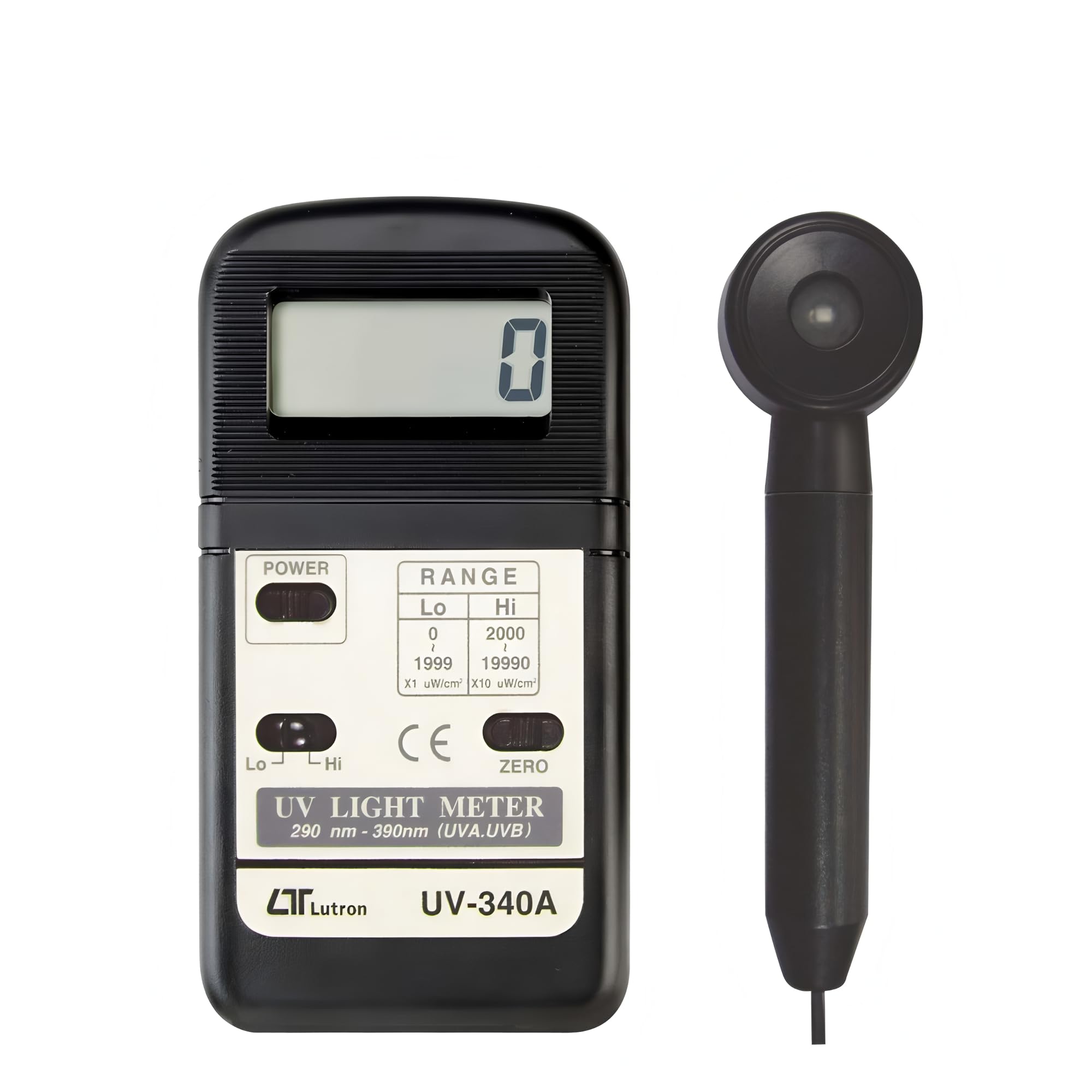 i-POOK UV-Lichtmessgerät, UV-340 A, UV-Messgerät, misst UVA- und UVB-Bestrahlung mit Hi- und Lo-Bereichen, ultraviolette Strahlungsleistungsintensität, Strahlungsdichte, Ablehnungsrate, hergestellt in