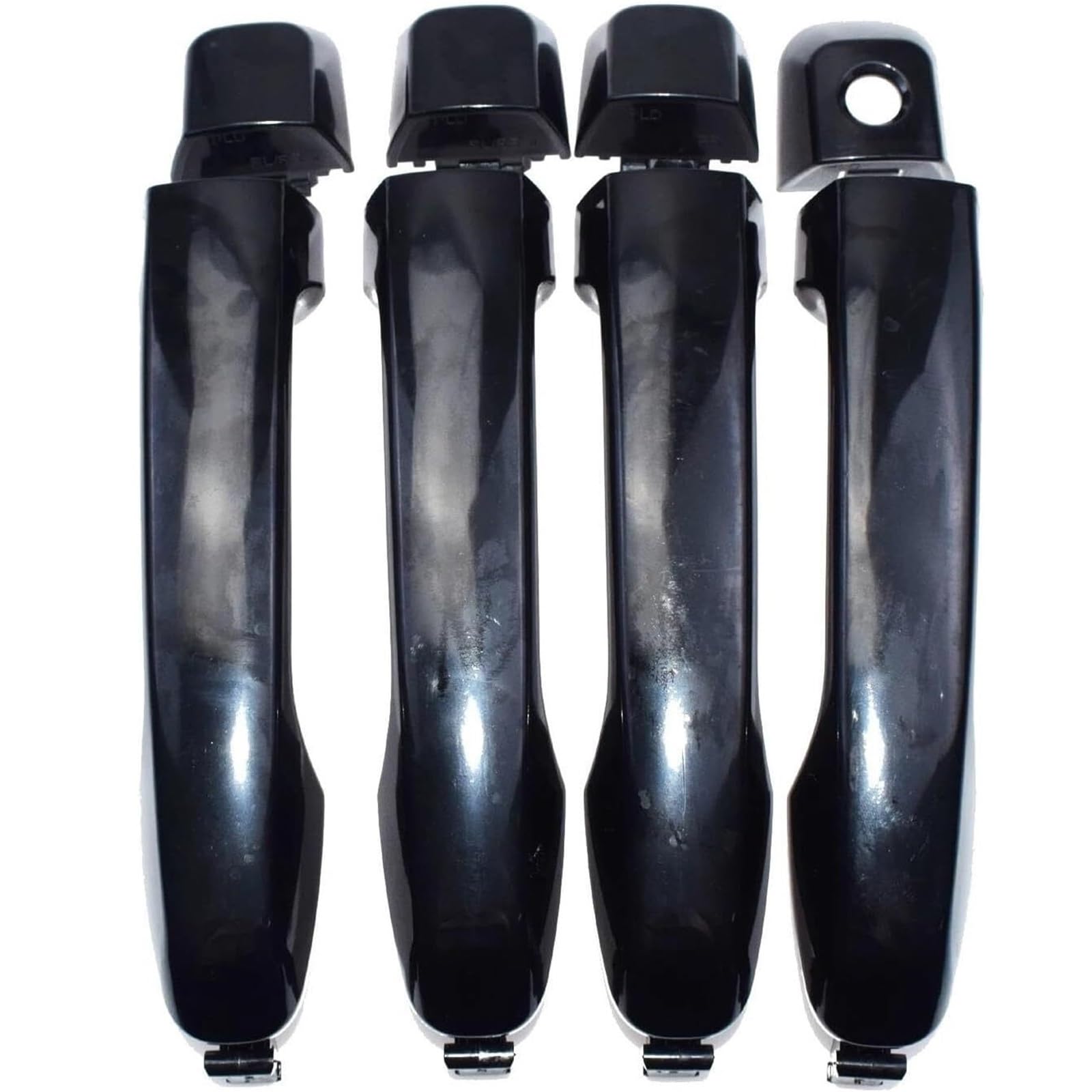 Glymzoi Black 4Pcs Set Car Exterior Door Handles Outer Door Handle For Toyota For 4Runner For Lexus Gx460 2010-2018 4Pcs Set(Black 4Pcs Set)