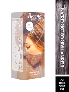 Silver Ash Grey Permanent Hair Dye Cream Lolane Goth by Berina