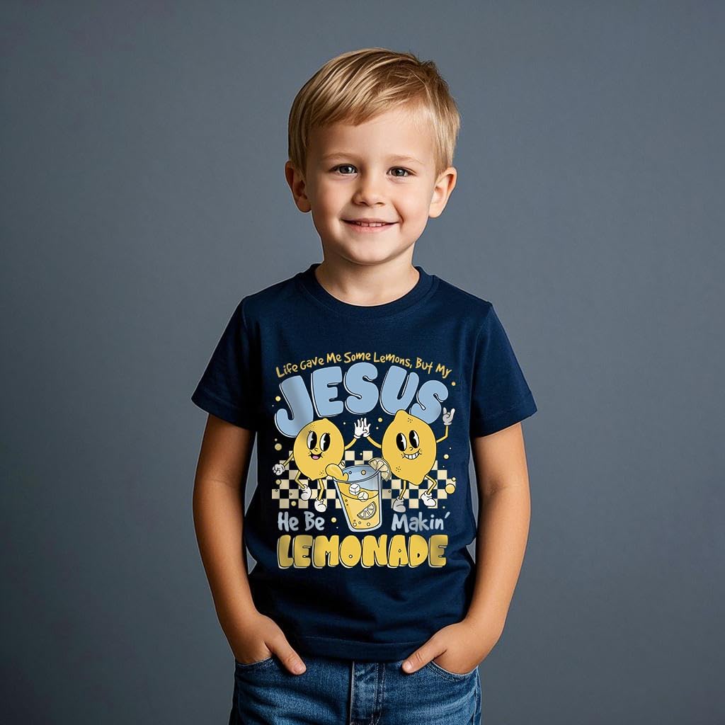 Kids Toddler Boys Girls T-Shirts Nothing is Too Big for Jesus Bible Verse Religious Short Sleeve Shirts Tops 2-7 Years