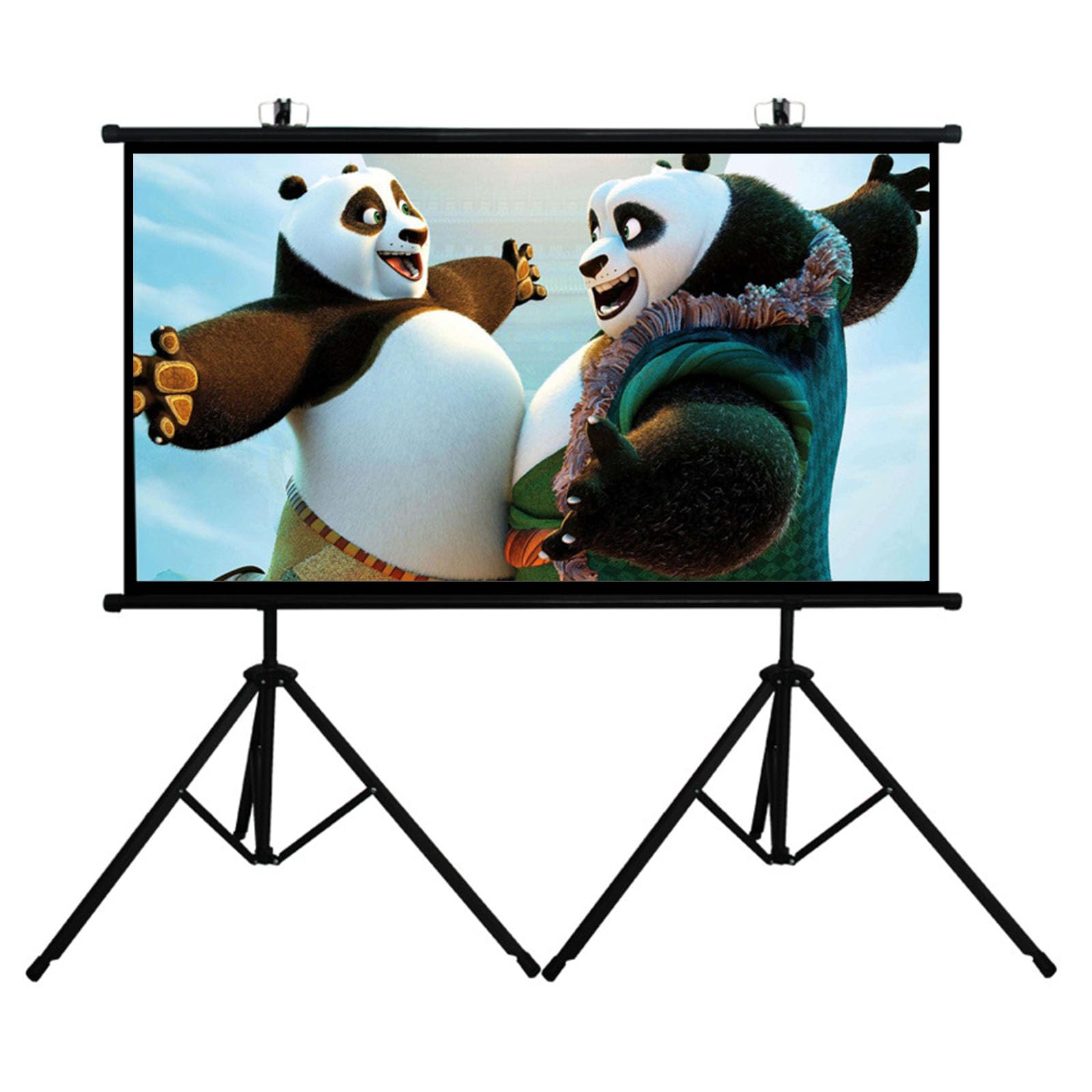 Ecran geant electrique de projection 84in pliable 4K HD 16:9 sur pied