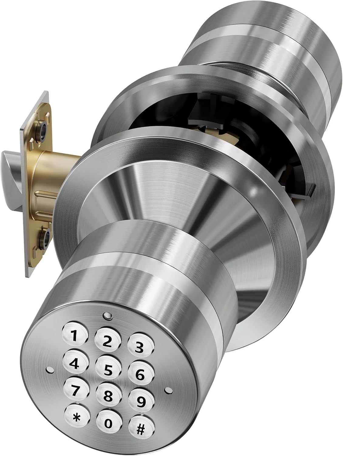 HIDALIFE Door Knob with Keypad, Keyless Entry Door Lock, Front Door