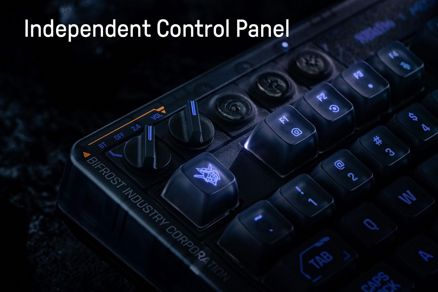 8BitDo 87 Keys Retro Mechanical Keyboard Bluetooth/2.4G/USB-C, RGB Backlight, Hot Swappable, Dual Super Programmable Buttons, Volume Knob for PC and Android - Mecha BREAK: PANTHER