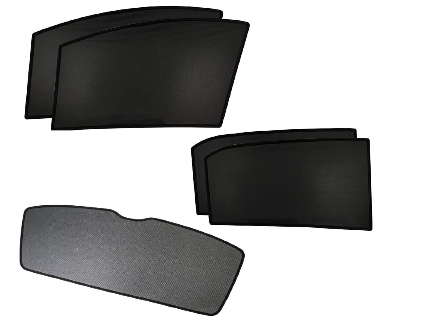 Car Sun Shade Z-Black Non Magnetic Fix Type Curtains with Dicky Compatible with Maruti Suzuki Ciaz-image-28