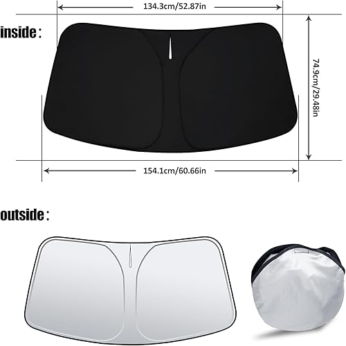 Miniatura 28 de D-Lumina Winshield - Parasol para Lexus is Sedan 2014-2020, protector solar frontal plegable bloquea los rayos UV, parasol para ventana, accesorios