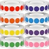 8000 PCS 1/2 Inch Round Dot Stickers Color Coding Labels,Colorful Coding Label Sticker for File Classification,Mark Key Points,Coloring,Student Classroom,Office,Organizing.