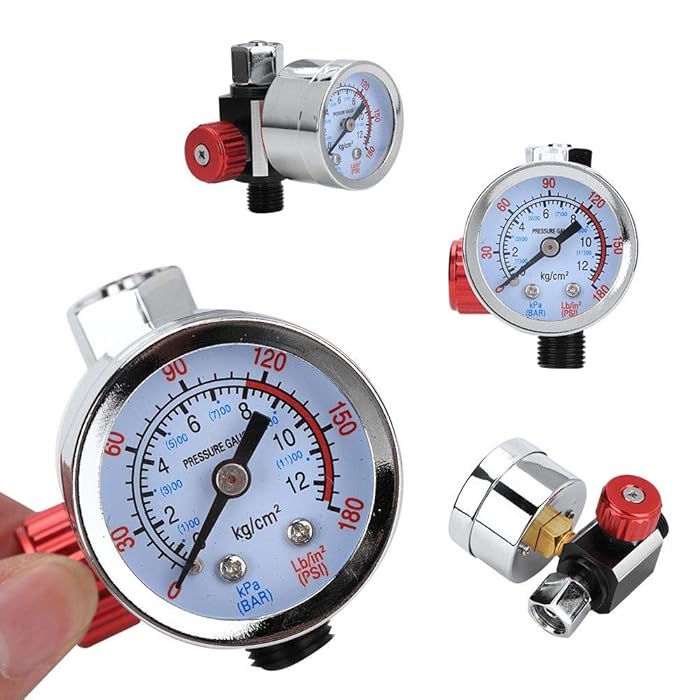 Buy HEEPDD G1/4 Air Pressure Regulator with Gauge, Adjustable Air