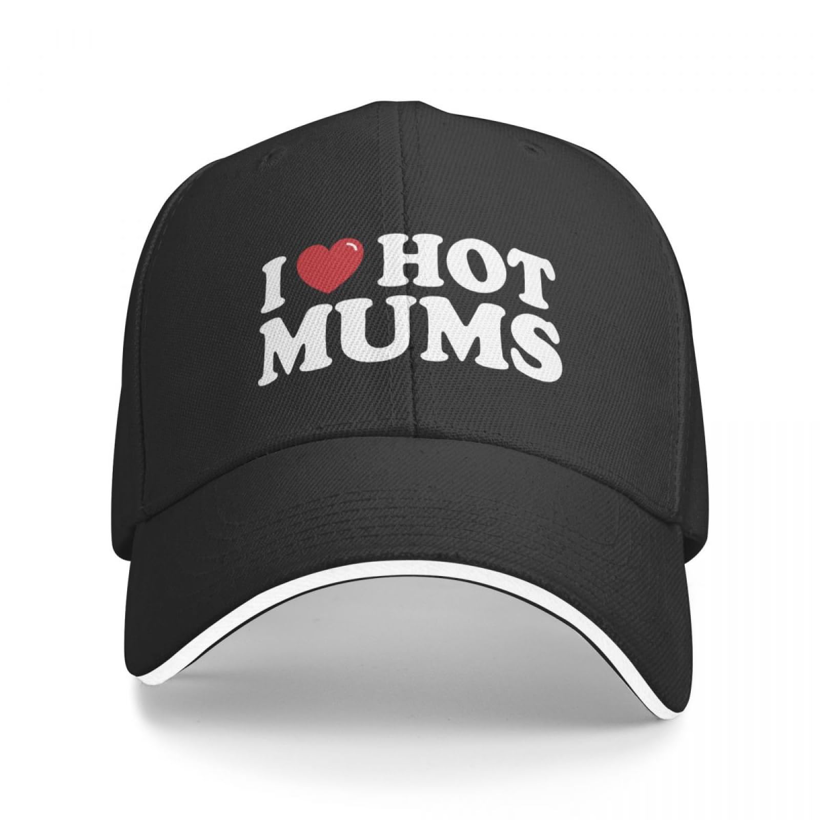 Teysha Unisex Color Baseball Cap Snapback Sun Hat I Love Hot Mums Baseball Caps Fashion Sandwich Hats Breathable Headwear Sport For Men Women