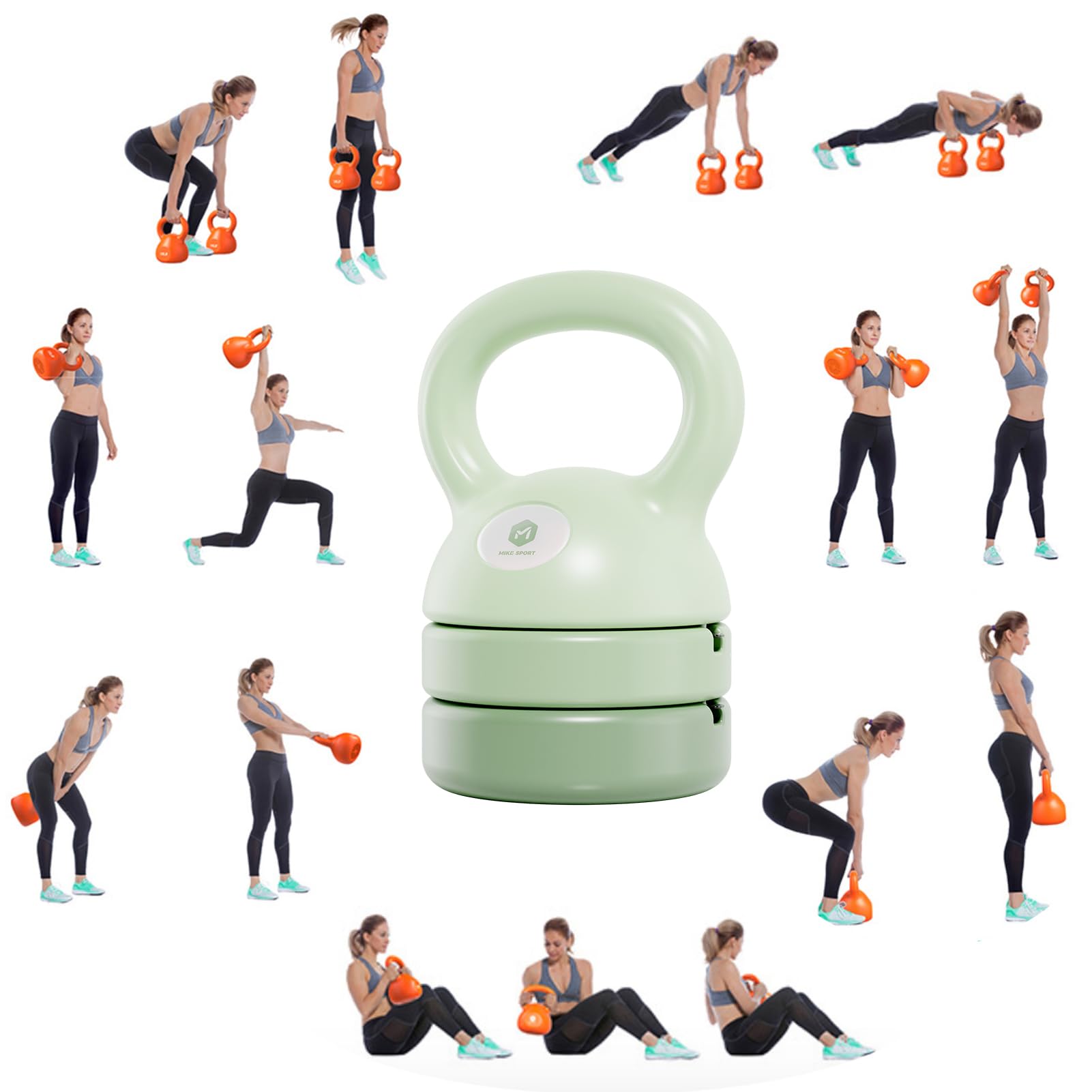 ZhaoCo Kettlebell à Charge Variable pour Femme - Poids pour Home Gym, Fitness et Musculation