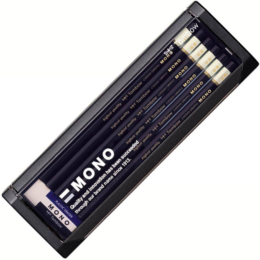 Tombow MONO-6B Mono Pencils, 6B, 1 Dozen