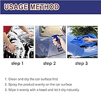 Vista 5 de RJDJ Agente de renovación de revestimiento multifuncional, aerosol de agente de recubrimiento de automóvil, spray de recubrimiento rápido 3 en 1