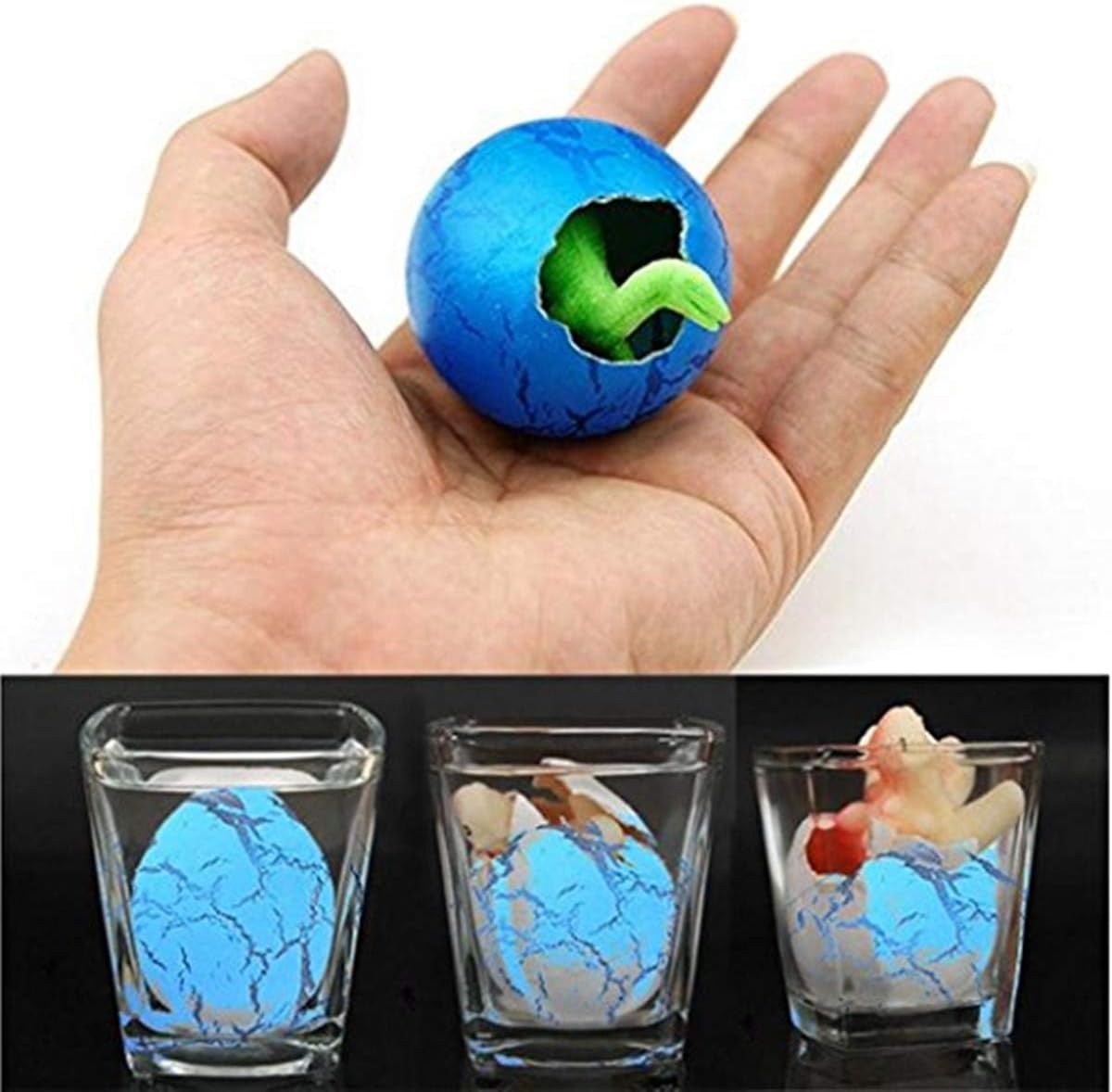 JoFAN 24 PCS Dinosaur Eggs That Hatch Growing Easter Eggs with Mini Dinosaur Toys Inside for Kids Boys Girls Easter Basket Stuffers Gifts Fillers