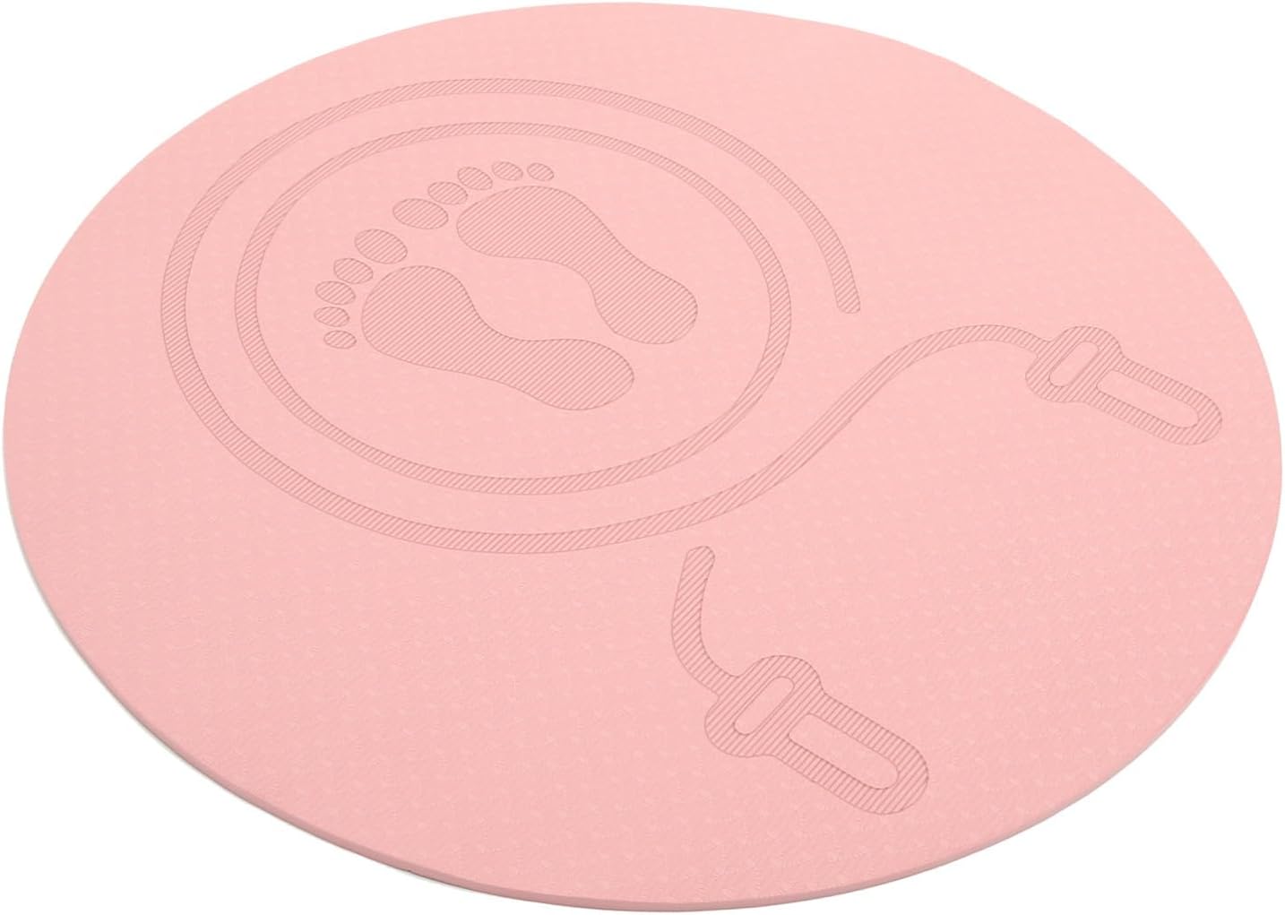 Tpe Non-slip Jump Rope Mat Pink Indoor Cushion for Shock Absorption and Floor Protection Thick Exercise Pad for Home Fitness and Yoga