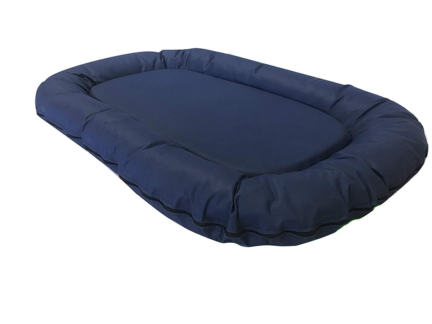 Dog Bed with Solid Memory Foam Pad Filling; Durable External Oxford Fabric Waterproof Cover and Inner Liner Included for Small to Large Dogs (48x30 inches, Navy Blue)