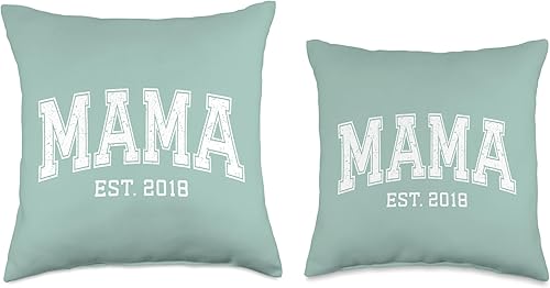 Miniatura 3 de Mama Est 2018 Custom Mom Personalized Mothers Day Customized Throw Pillow