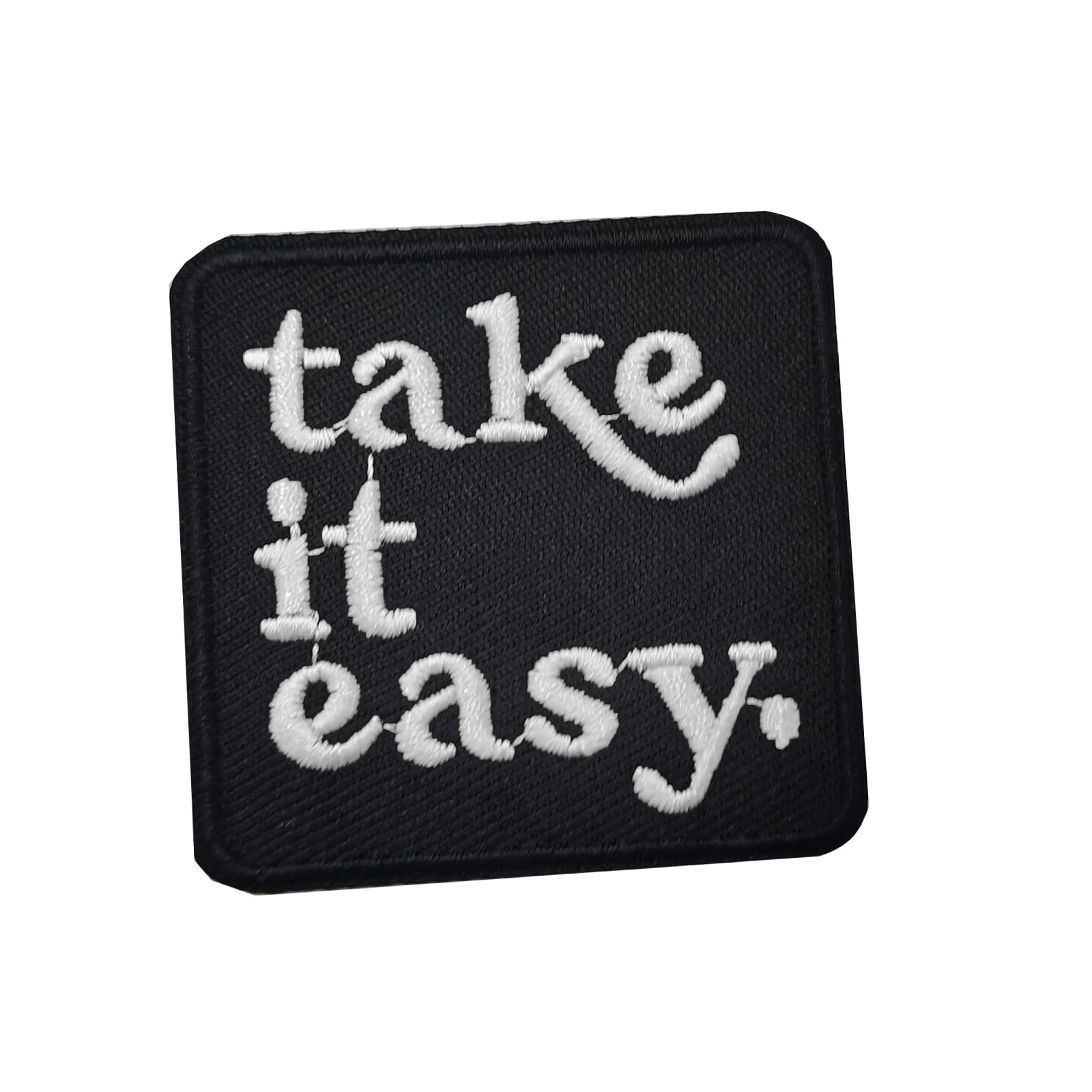 Take it Easy Iron on Patches for Backpacks Iron on Patches for Clothes Backpack Patches Custom Patches Iron on Patch Iron Patches Hat Patches DIY Accessories Patches for Clothes Jackets