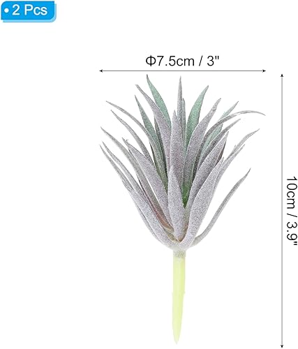 Miniatura 9 de PATIKIL Plantas suculentas artificiales, paquete de 4 plantas falsas pequeñas, plantas suculentas falsas sin maceta para decoración del jardín del