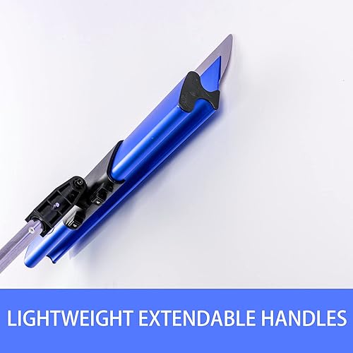 Miniatura 3 de BHTOP Herramientas para paneles de yeso con mango de extensión cuchillas de 10 16 y 24 pulgadas aluminio extruido 301 tapas de extremo de