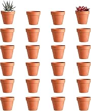 24pcs Terracotta Mini Plant Pots, 3 x 3.5 cm Graffiti Paint Flower Pots, with Drain Hole, for Decoration