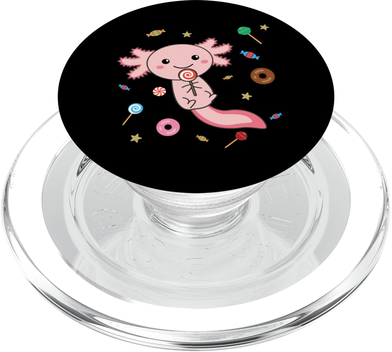 Snaxolotl Axolotl Lovers Cute Animals Eat Sweets PopSockets PopGrip for MagSafe
