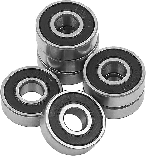 Miniatura 6 de NUZAMAS 608-2RS - 20 rodamientos de bolas con doble goma sellada en miniatura, rodamientos de bolas de ranura profunda, patines en línea, patinaje