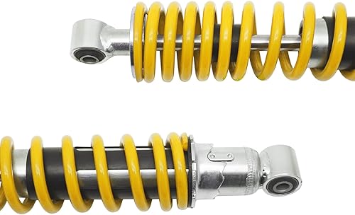 Miniatura 5 de M MATI Amortiguadores delanteros y tuerca autoblocante para Yamaha Banshee 350 YFZ350 1987-2006, 2 piezas de amortiguadores ajustables delantero