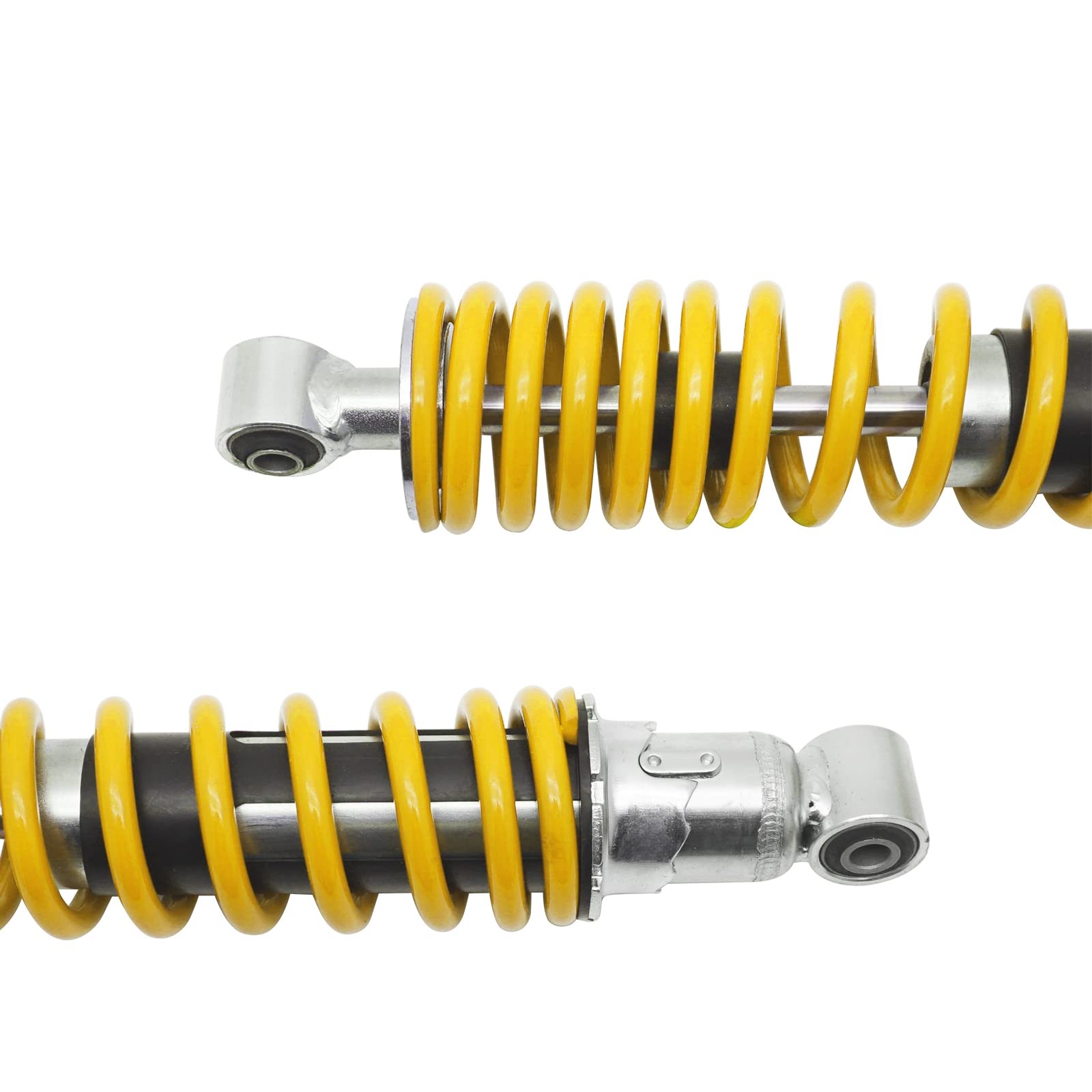 M MATI Jambes de force d'amortisseur avant et écrou autobloquant pour Yamaha Banshee 350 YFZ350 1987-2006, 2 pièces réglables avant gauche et droite (jaune)