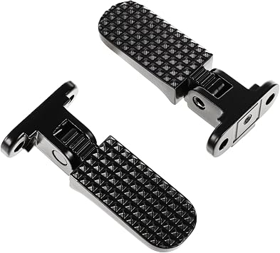 Addmotor Bike Foot Pegs Thicken Rear Foot Pedal Bike Footrest Stainless Steel for for Addmotor MOTAN M-60, M-60 L7R7M-70, M-66 fat tire cruiser bike, 1 PairBlack