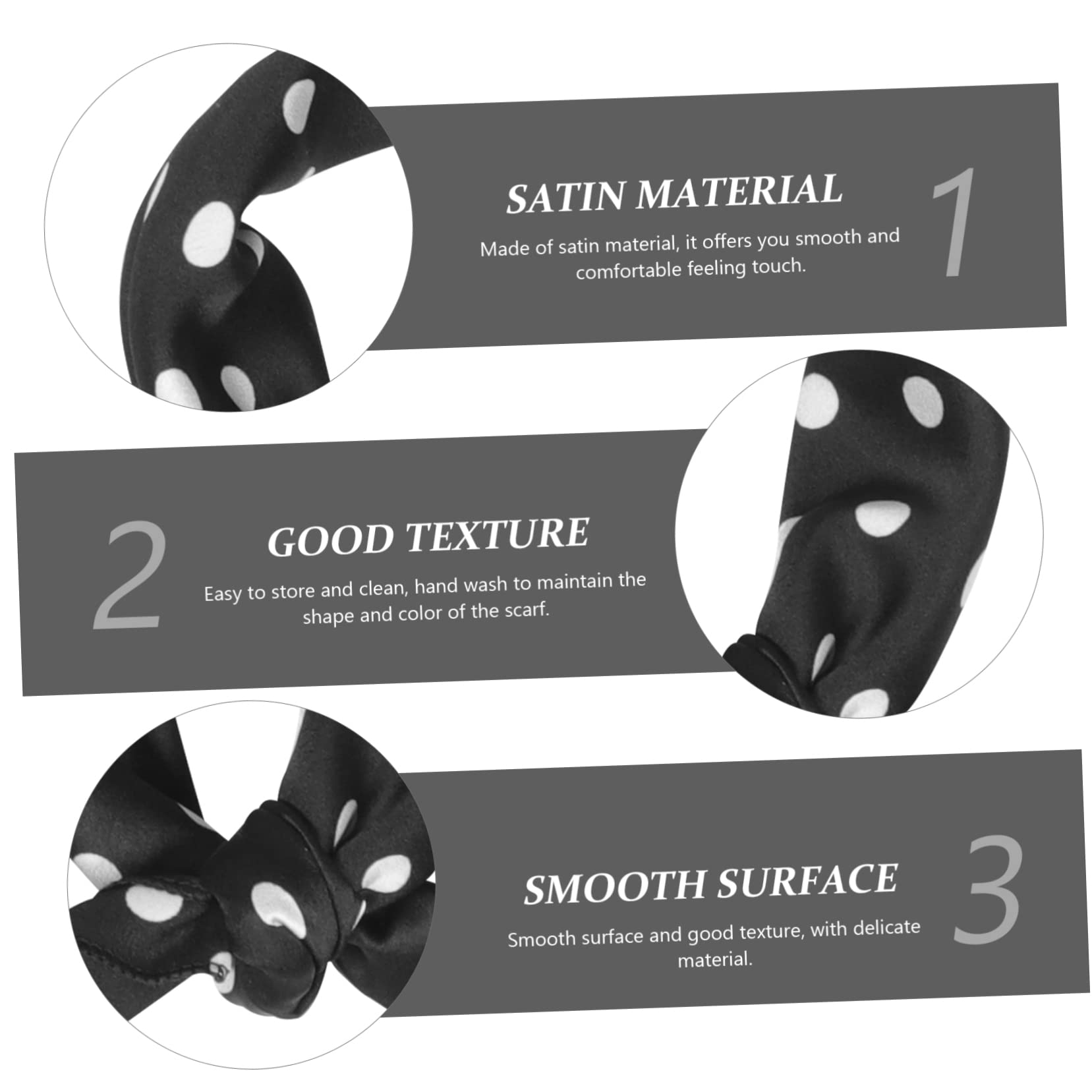 MAGICLULU 12piezas Pañuelo De Satén Para Mujer Bufanda De Moda Retro Accesorios Cabello y