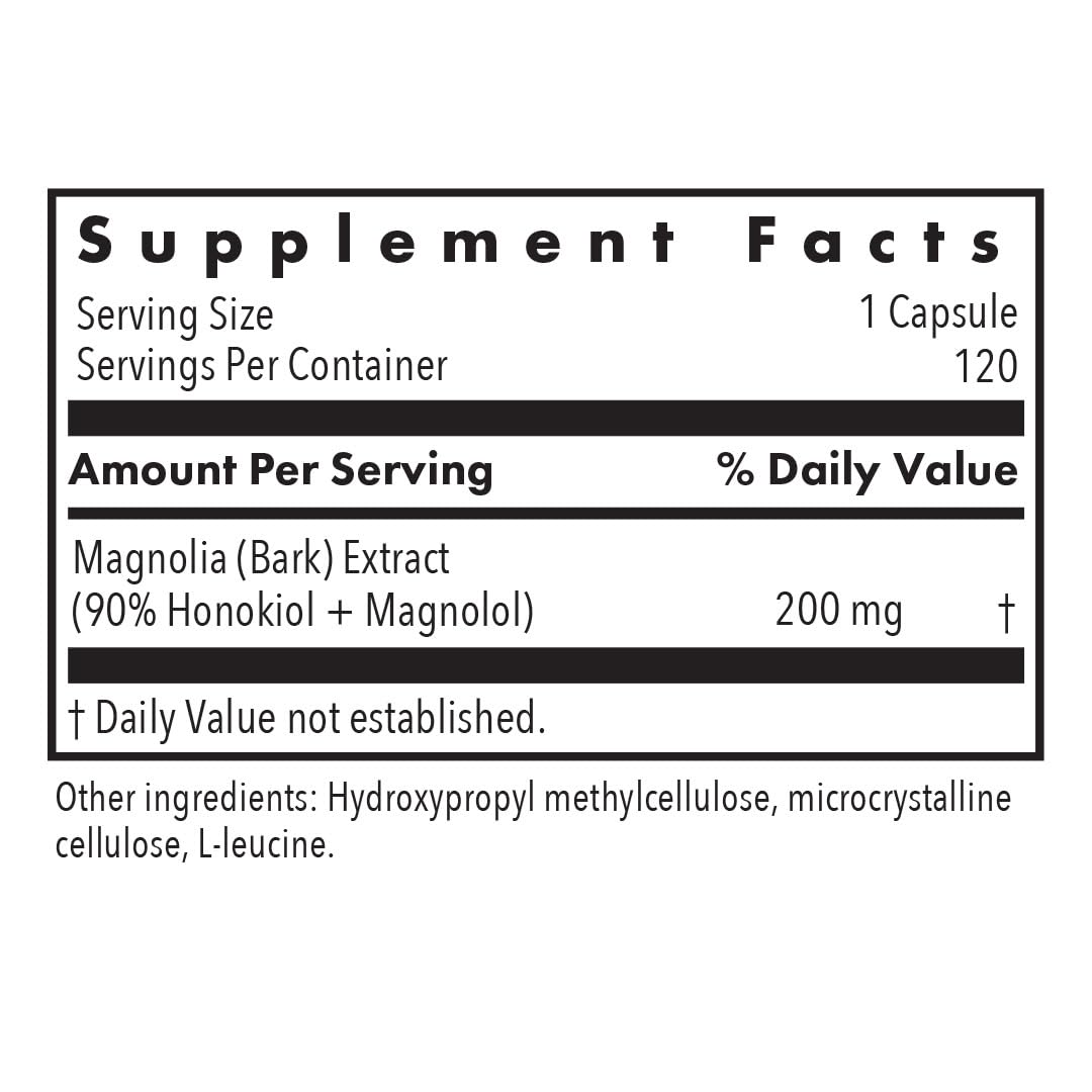 Allergy Research Group ARG Magnolia Extract Honokiol 200 mg, 120 Capsules — Amazon image 2