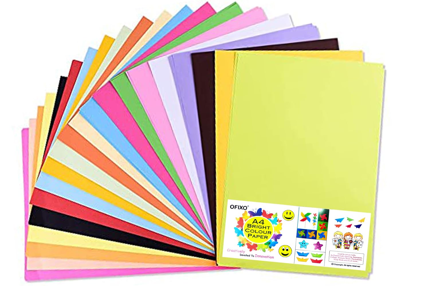 Papier couleur A4 double face pour activités créatives à l'école - 7