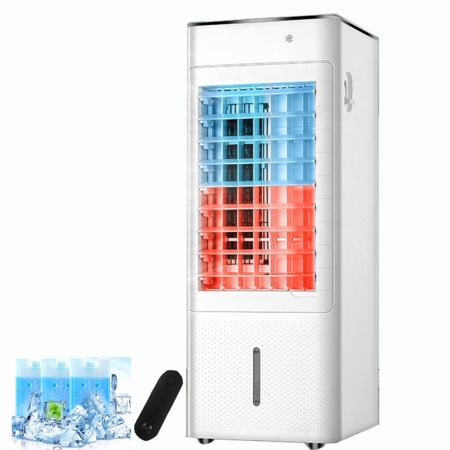 MESCXTY Portable 4-in-1 Air Conditioner, Heater, Evaporative Cooler with Humidifier, 12H Timer, 3 Speeds, 120° Oscillation for Home and Office Use, No Hose Needed