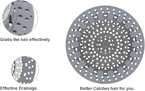 Miniatura 4 de XAJOON Bathtub Drain Hair CatcherBathtub Protector Suitable for Bathroom Bathtub Pop-Up Drains and Bathroom Sink Patented Product