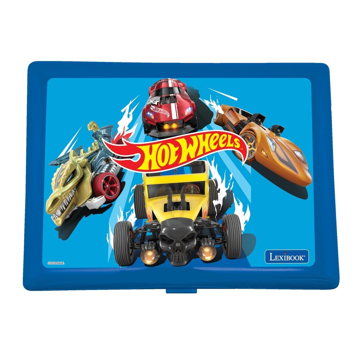 Lexibook, Hot Wheels Bilingual Educational Laptop – 124 Attivities in French/English, JC598HWi1