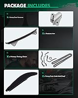 Vista 2 de SCITOO Juego de 4 cadenas de distribución con brazo tensor y riel guía y más [compatible con DOHC, 4 cilindros 1.8 L 2.0 L] compatible con Hyundai