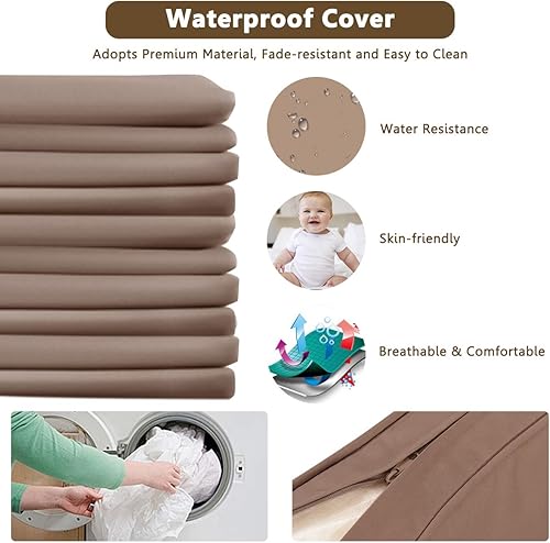 Miniatura 6 de Tangkula juego de 3 muebles Rattan para exteriores. Juego de sofá para sala, jardín patio, con cojín.