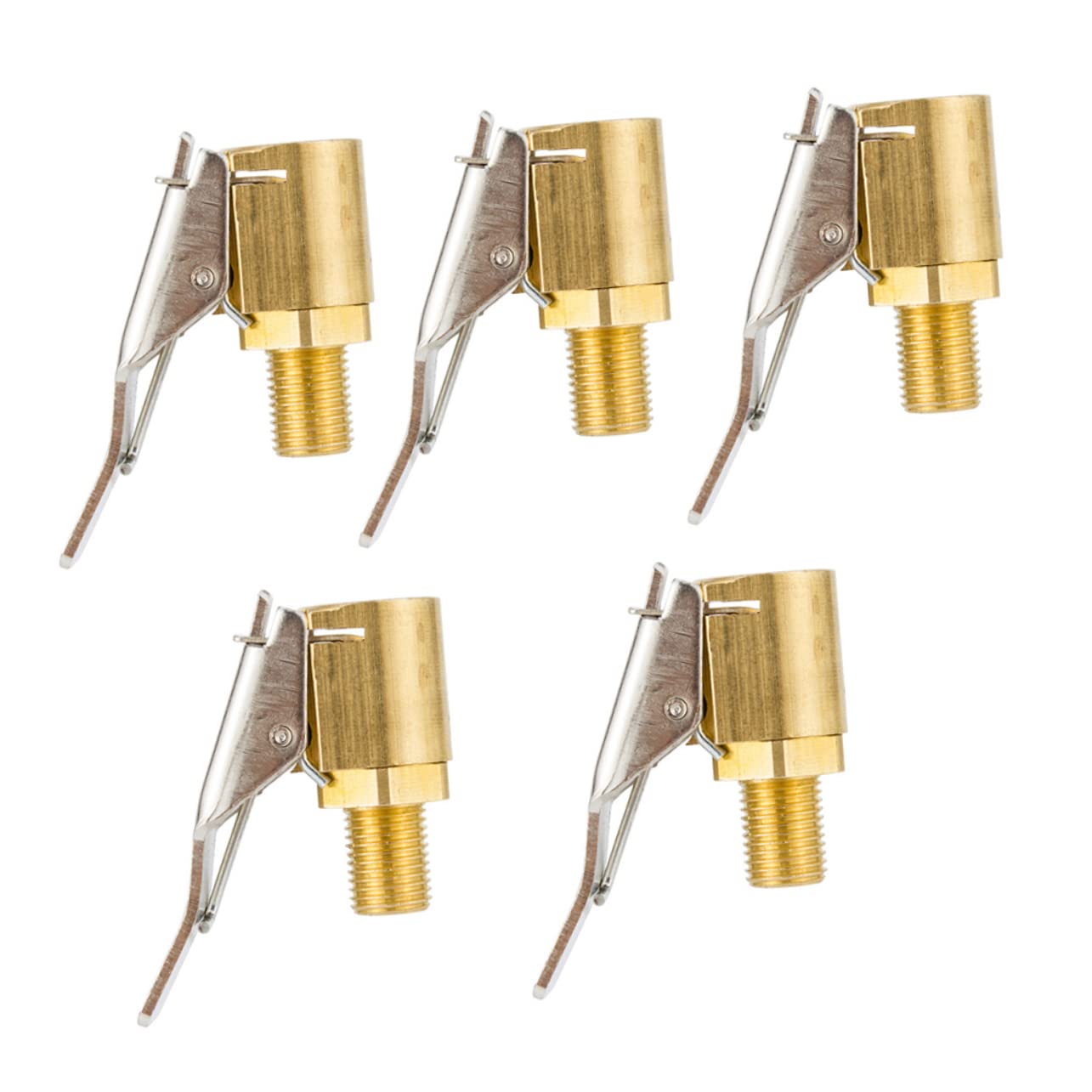 HOLIDYOYO Efficient Car Air Chuck Thread Air Chuck 8mm Diameter 5pcs Brass Inflatable Chuck