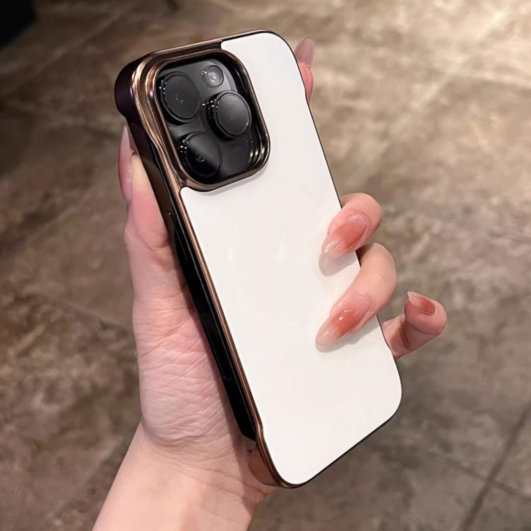 Coque iPhone 16 Plus blanche fine 0.3 mm givrée magnétique