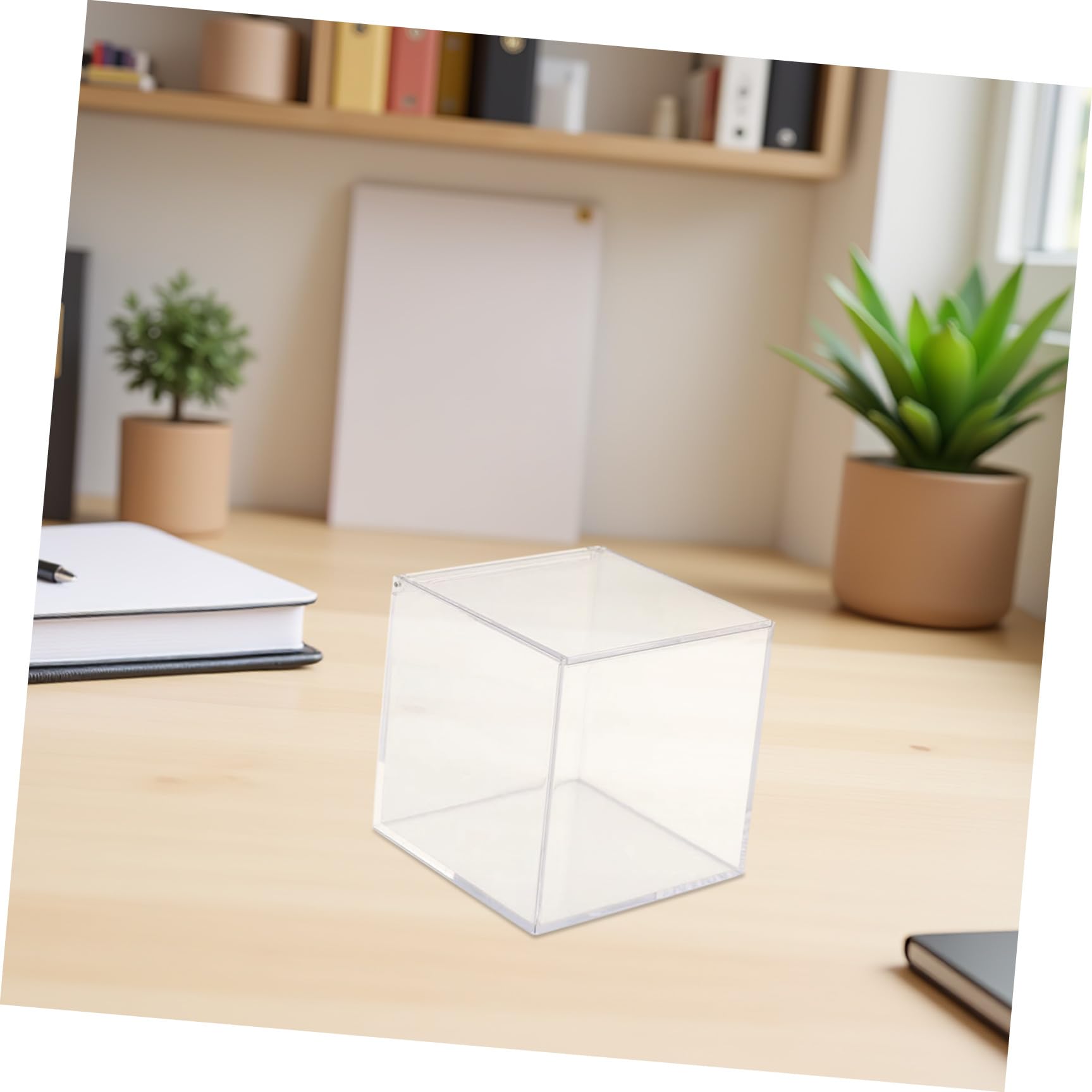 Boîte en acrylique transparent avec couvercle pour nizat de petits objets, idéale pour la cuisine et le bureau, conteneur C pour nizat et désencombrement