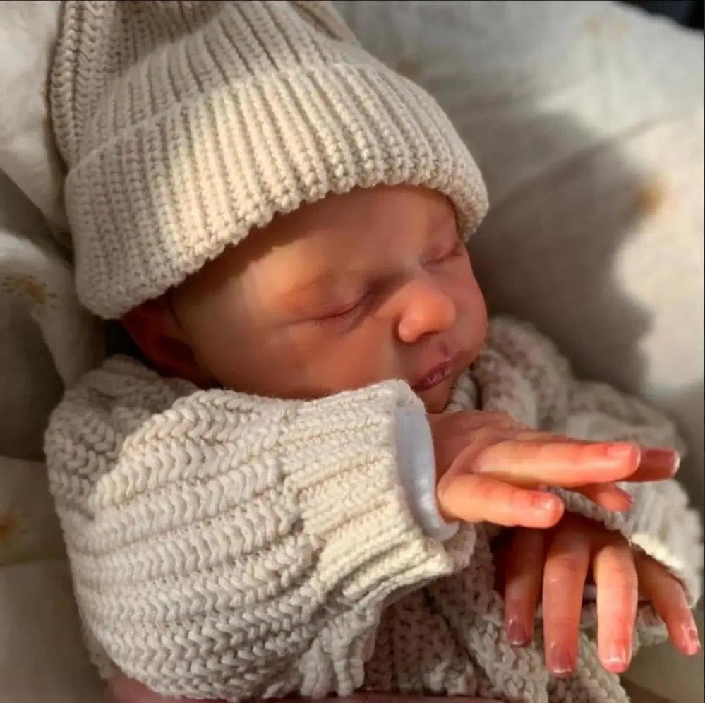 Zero pam Reborn Puppe Lebensecht 50CM Silikon Baby Puppen Wie Echt Realistisch Newborn Babys Puppe Echte Babypuppe Vollsilikon Lebensecht Wasserdicht Reborn Baby Mädchen